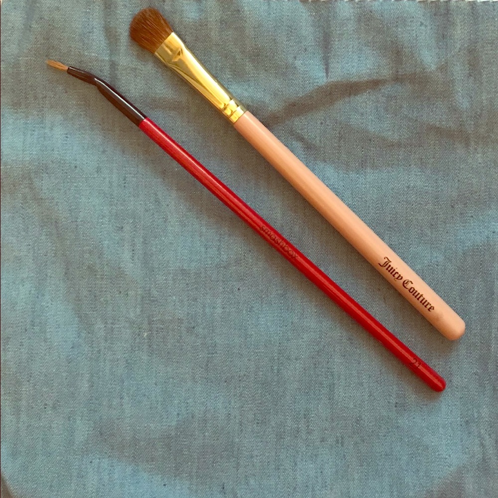 Juicy Couture eye brush & Smashbox angled set of 2